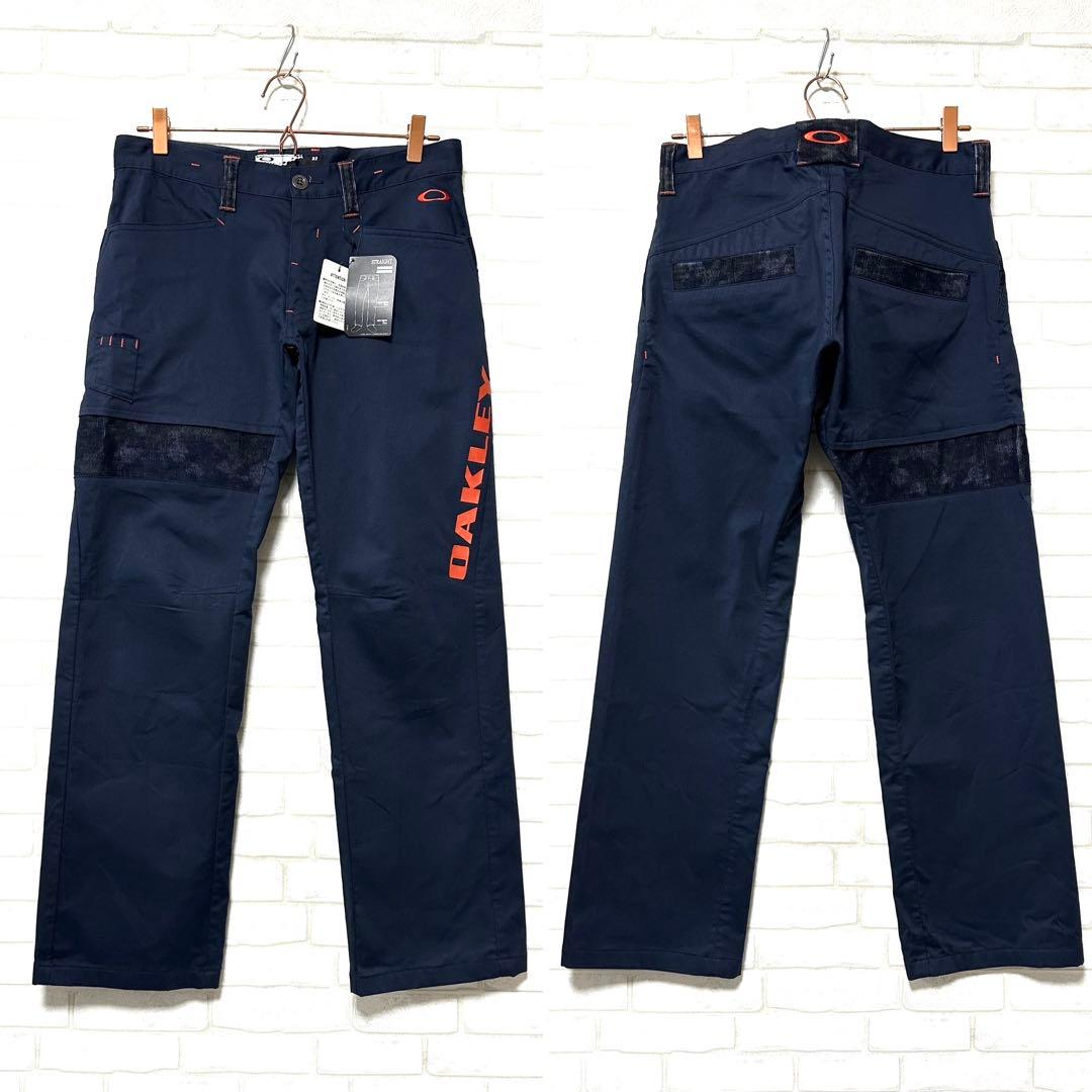 【未使用タグ付き】 OAKLEY ストレッチパンツ 迷彩 切り替えコーデュロイ