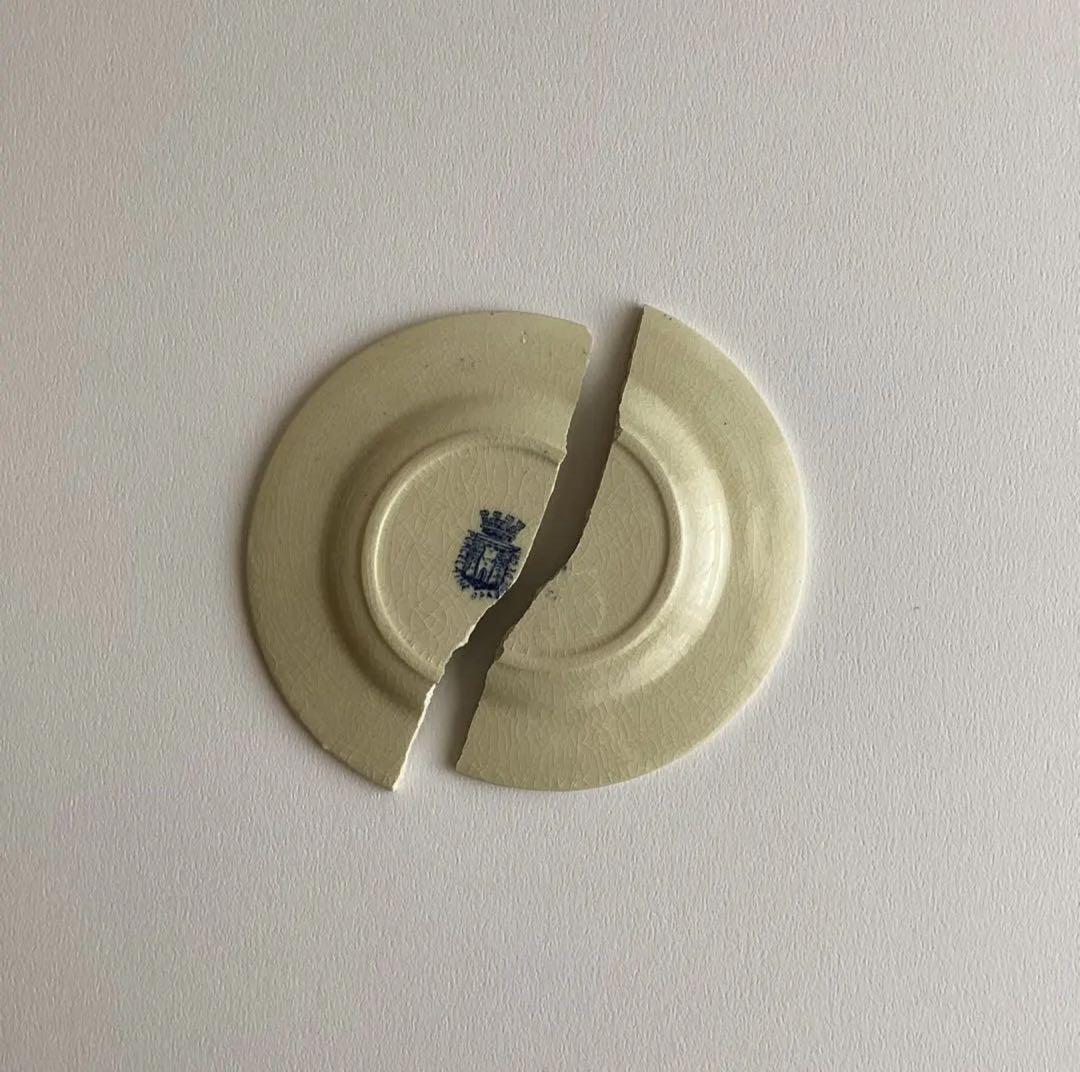 フランスアンティーク ♧ Gien ジアン ♧ 赤頭巾のディネット3枚セット