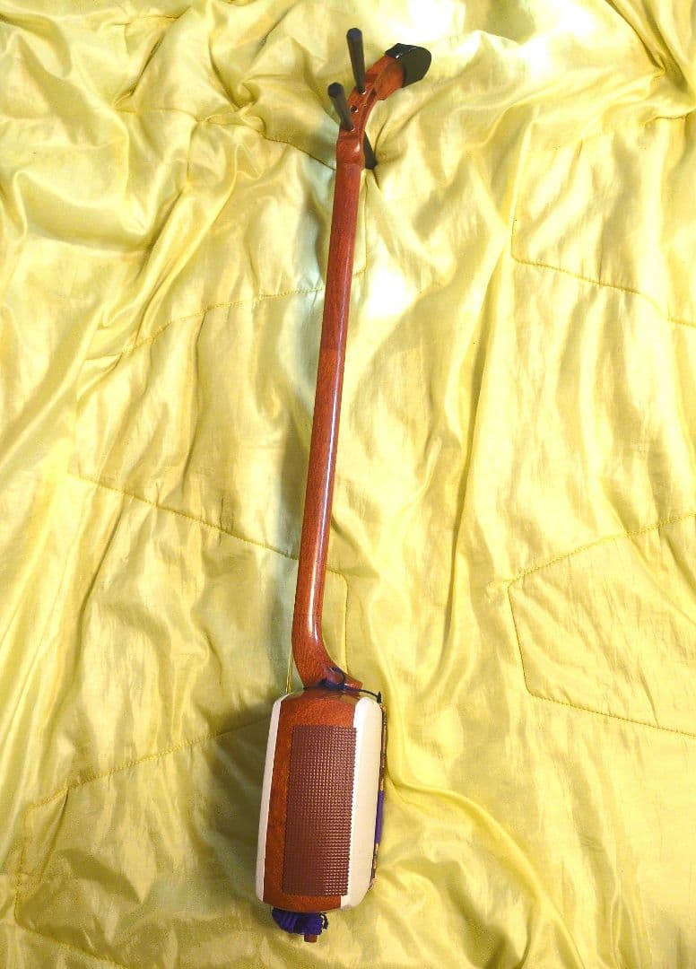 三味線　ハードケース付き　和楽器　破れ無　骨董　民謡　地唄