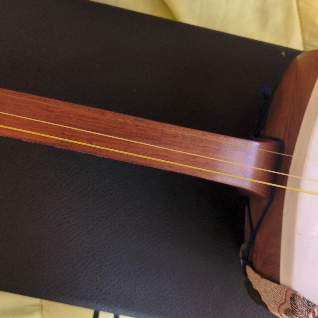三味線　ハードケース付き　和楽器　破れ無　骨董　民謡　地唄