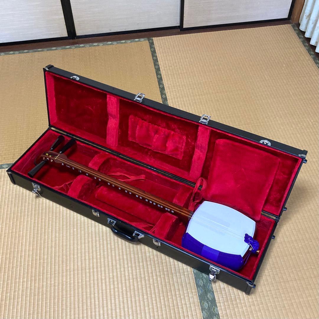 三味線　ハードケース　バチ　セット　初心者　練習用　　入門
