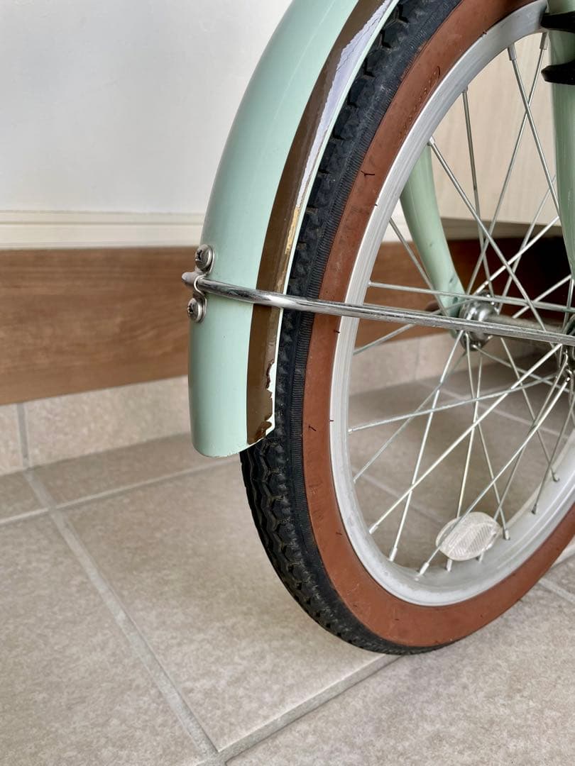 値下げ！【埼玉県：直接引き渡し】幼児用自転車 18インチ ミントグリーン