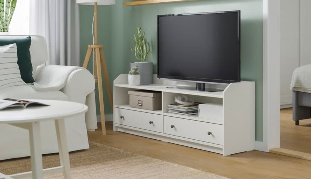 HAUGA ハウガ テレビ台, ホワイト,