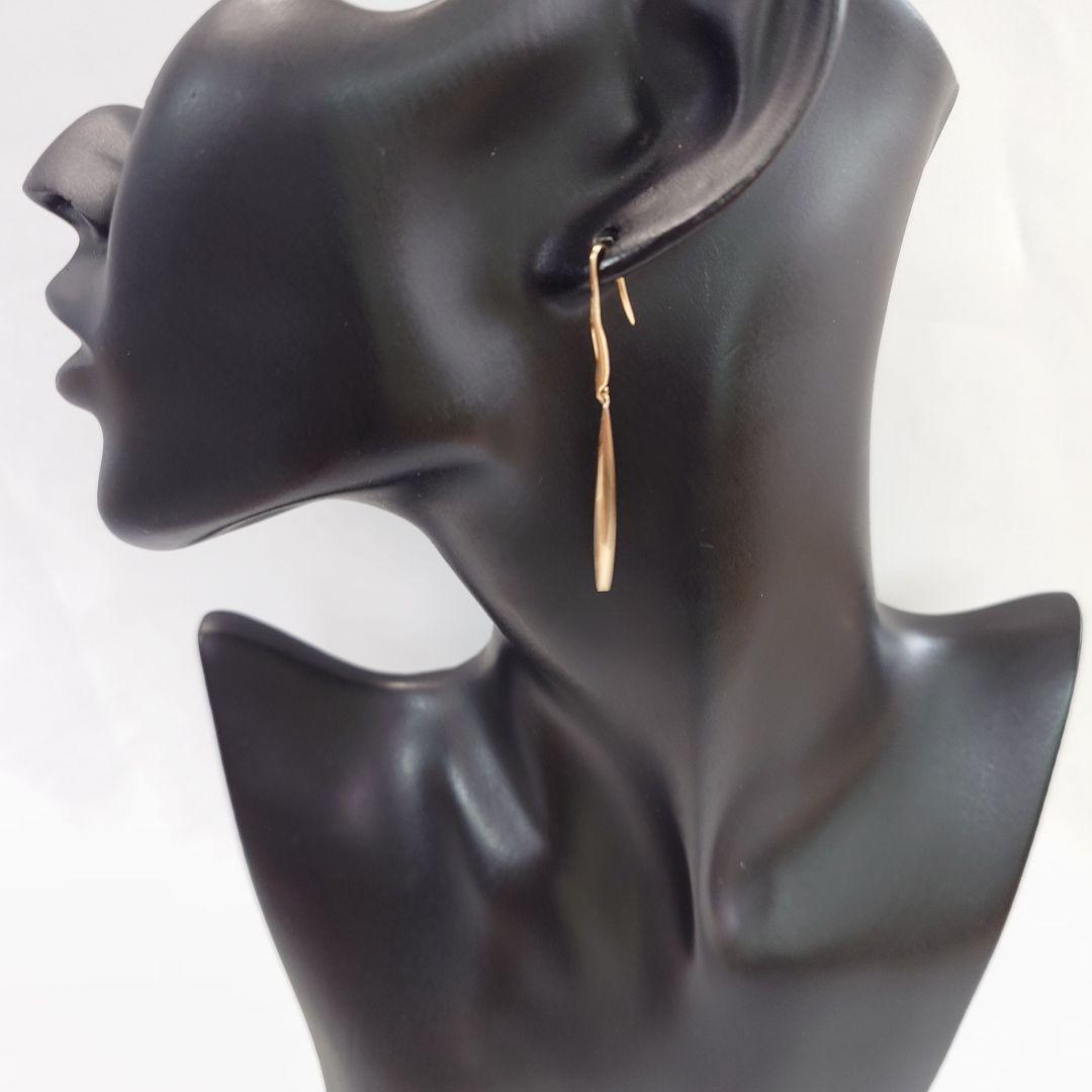 ティファニー K18 フェザー ピアス 片耳用 6680