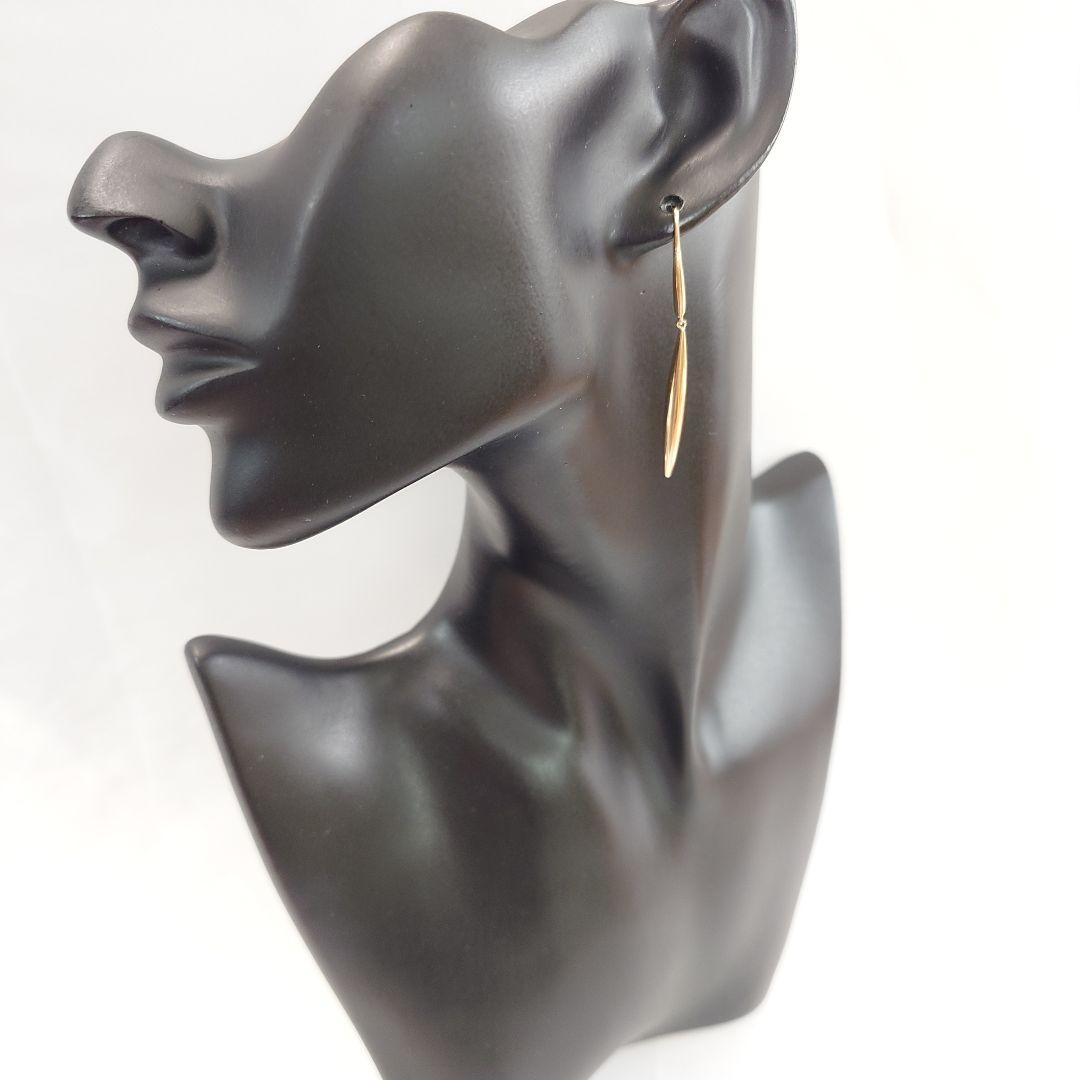 ティファニー K18 フェザー ピアス 片耳用 6680