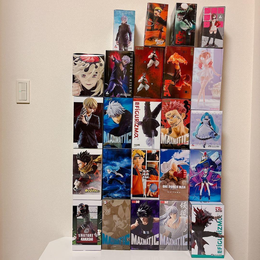 新品未開封 フィギュア24点 呪術廻戦・ワンパンマン・ナルト・幽遊白書 ほか