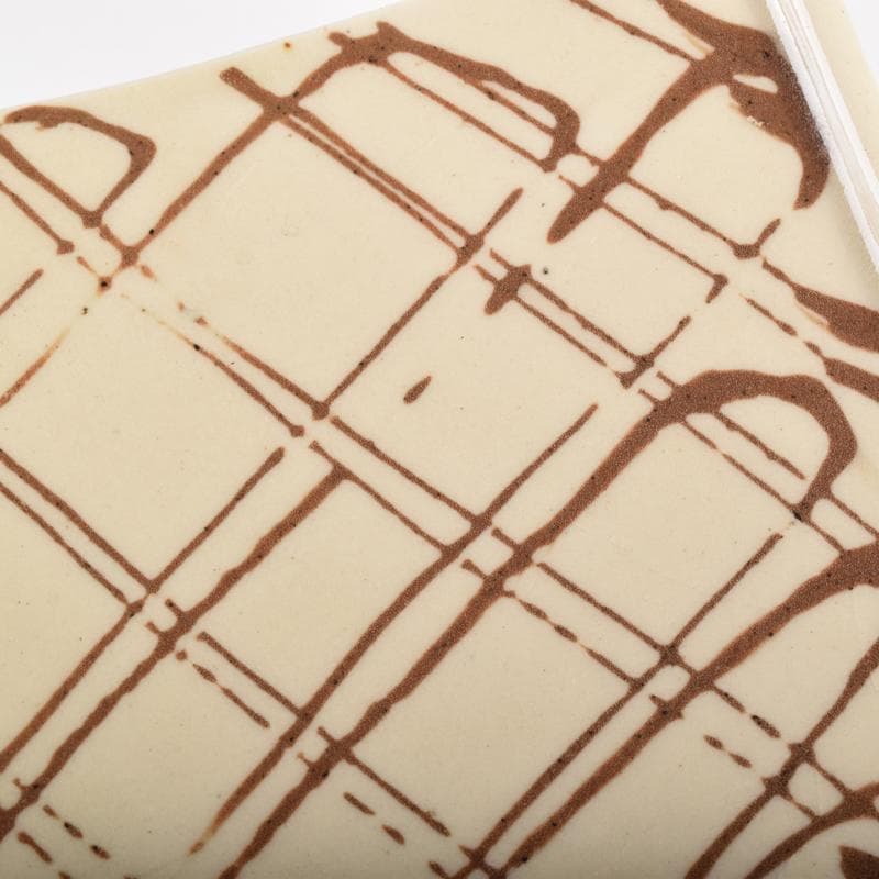 織部焼　四方皿　銘々皿　六客　在銘　共箱　C　6961