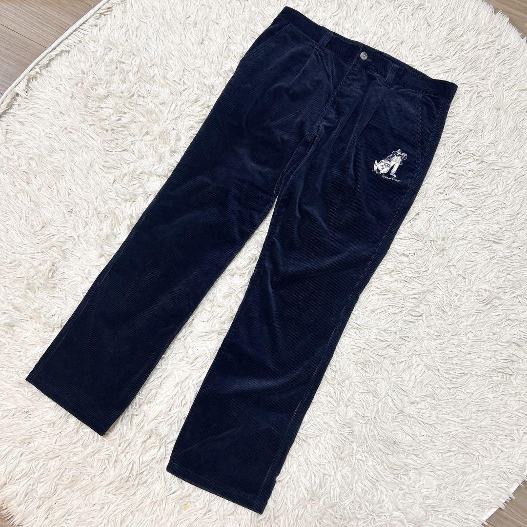 SINA COVA シナコバ コーデュロイパンツ ネイビー 刺繍 - メルカリ