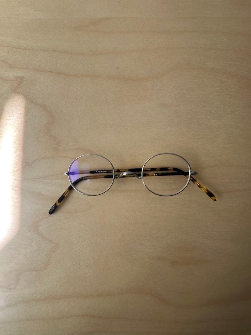 金子眼鏡　井戸多美男　シルバー　手造 希少☆金子眼鏡 井戸多美男作 手造 メガネ T468 ATS メンズ ケース付属