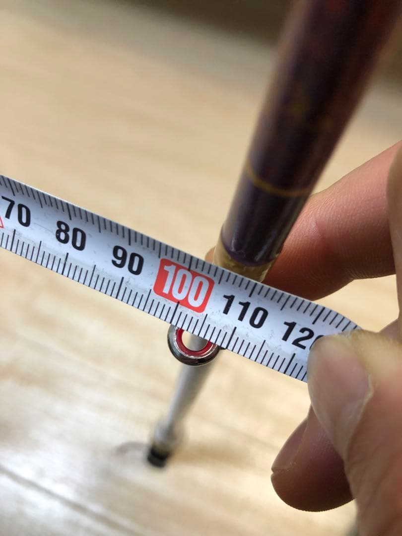 DAM 釣りロッド和竿風 2本継ぎ ハゼ・チヌ・筏釣り 漆塗り 螺鈿細工 美