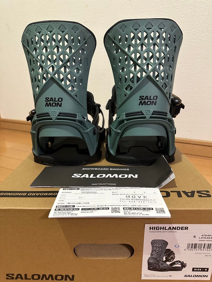 l*9様 24-25 SALOMON HIGHLANDER サロモンハイランダー