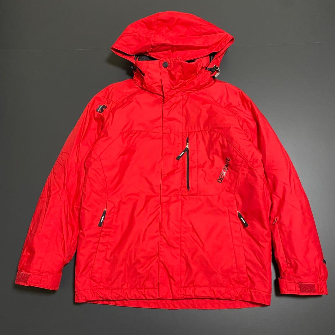 美品 DESCENTE スキー セットアップ 上下セット 中綿 撥水 メンズ M