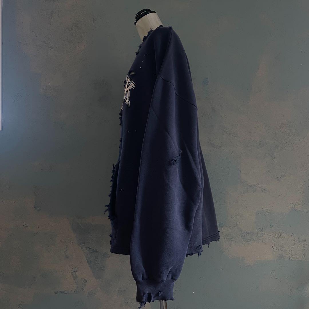 90's reebok old tag“paint Boro sweat