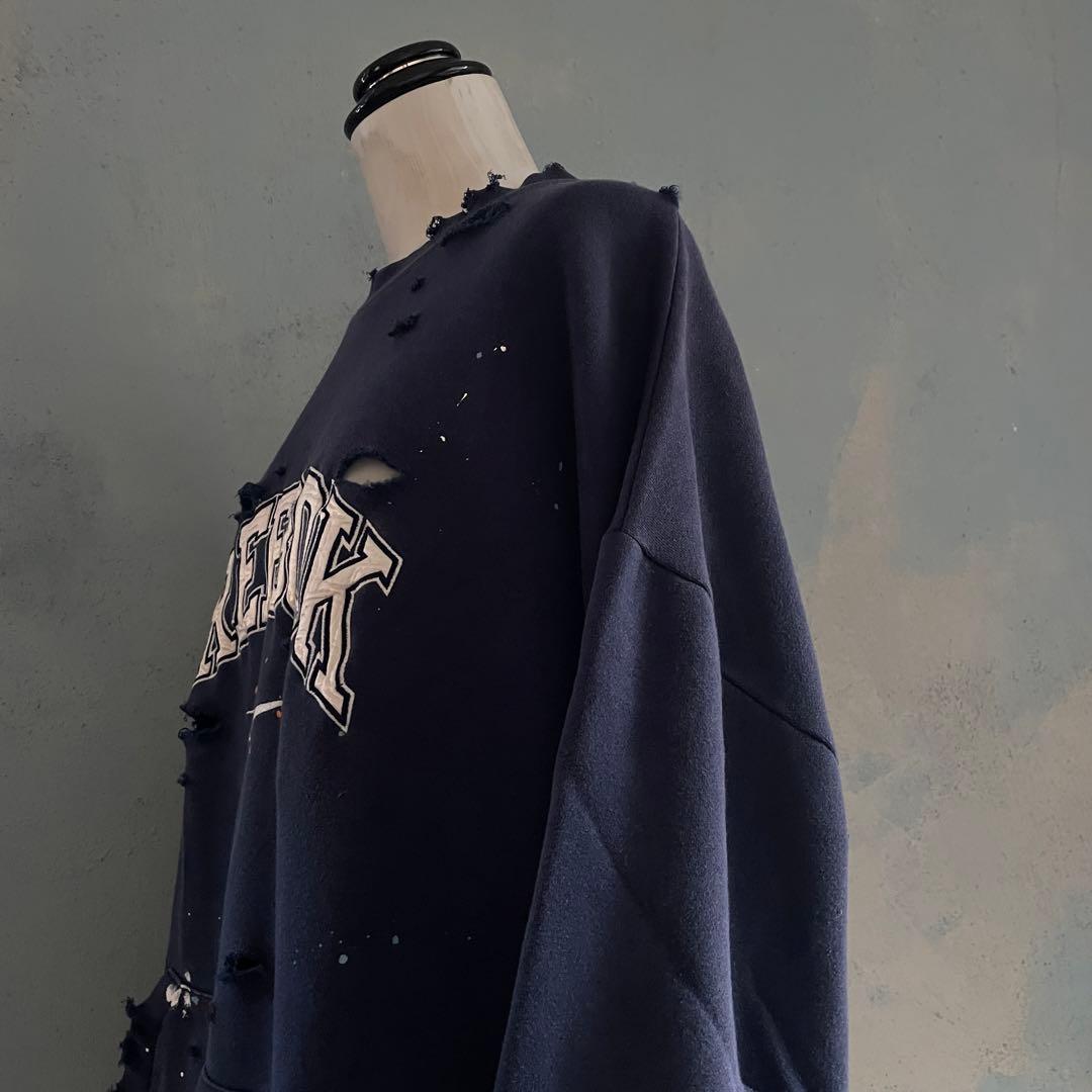 90's reebok old tag“paint Boro sweat