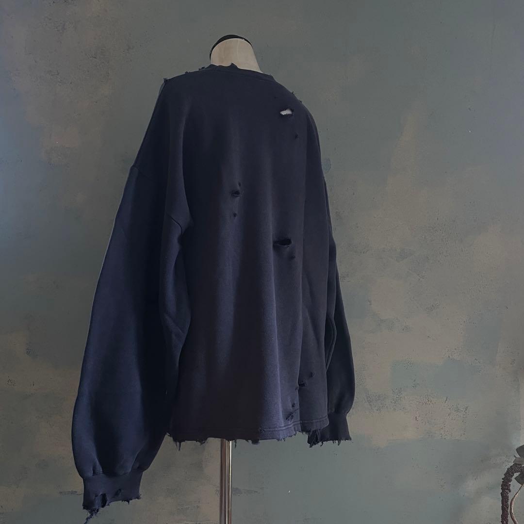 90's reebok old tag“paint Boro sweat