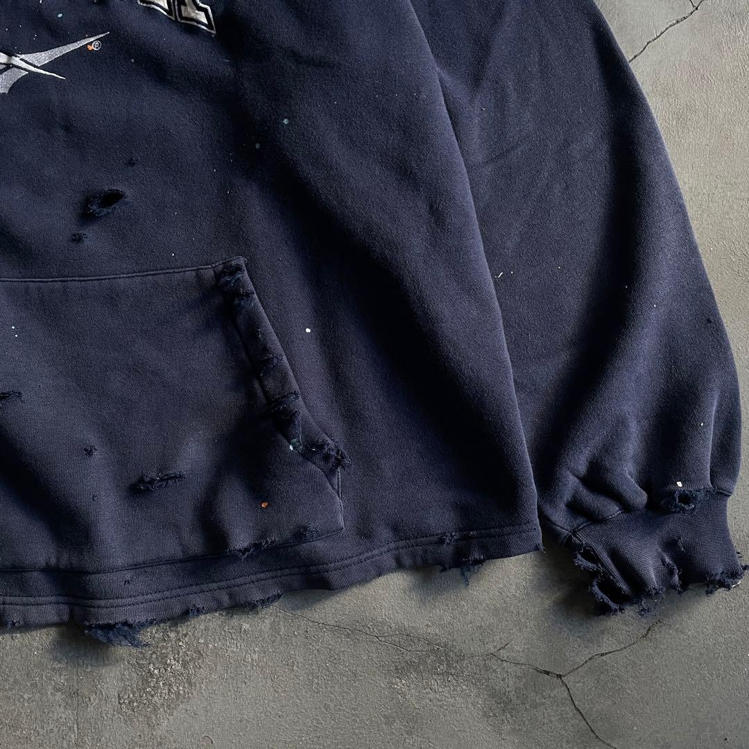 90's reebok old tag“paint Boro sweat