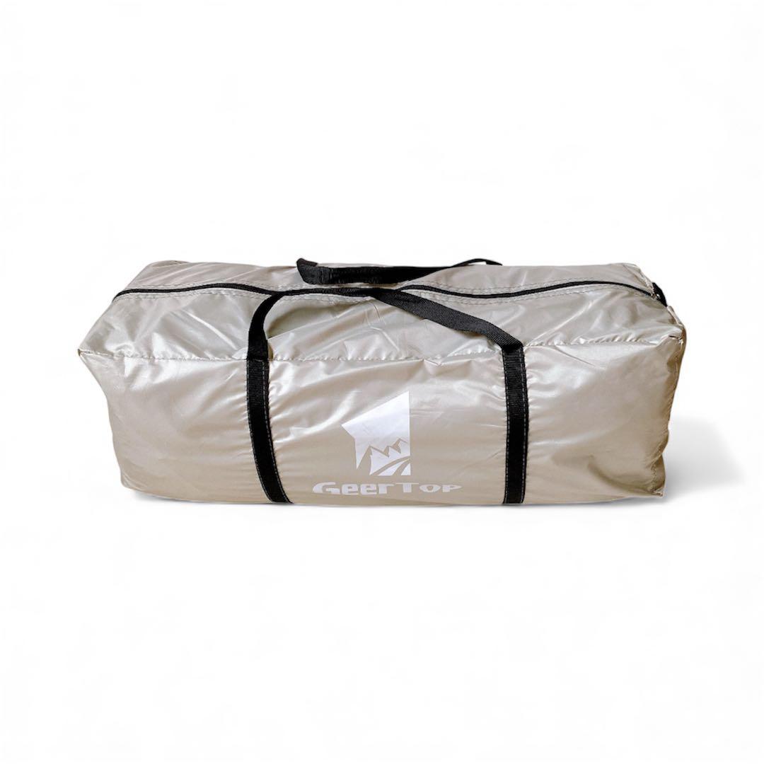 GEERTOP テント 4-6人用 大型 グリーン 防災 アウトドア 秋キャンプ