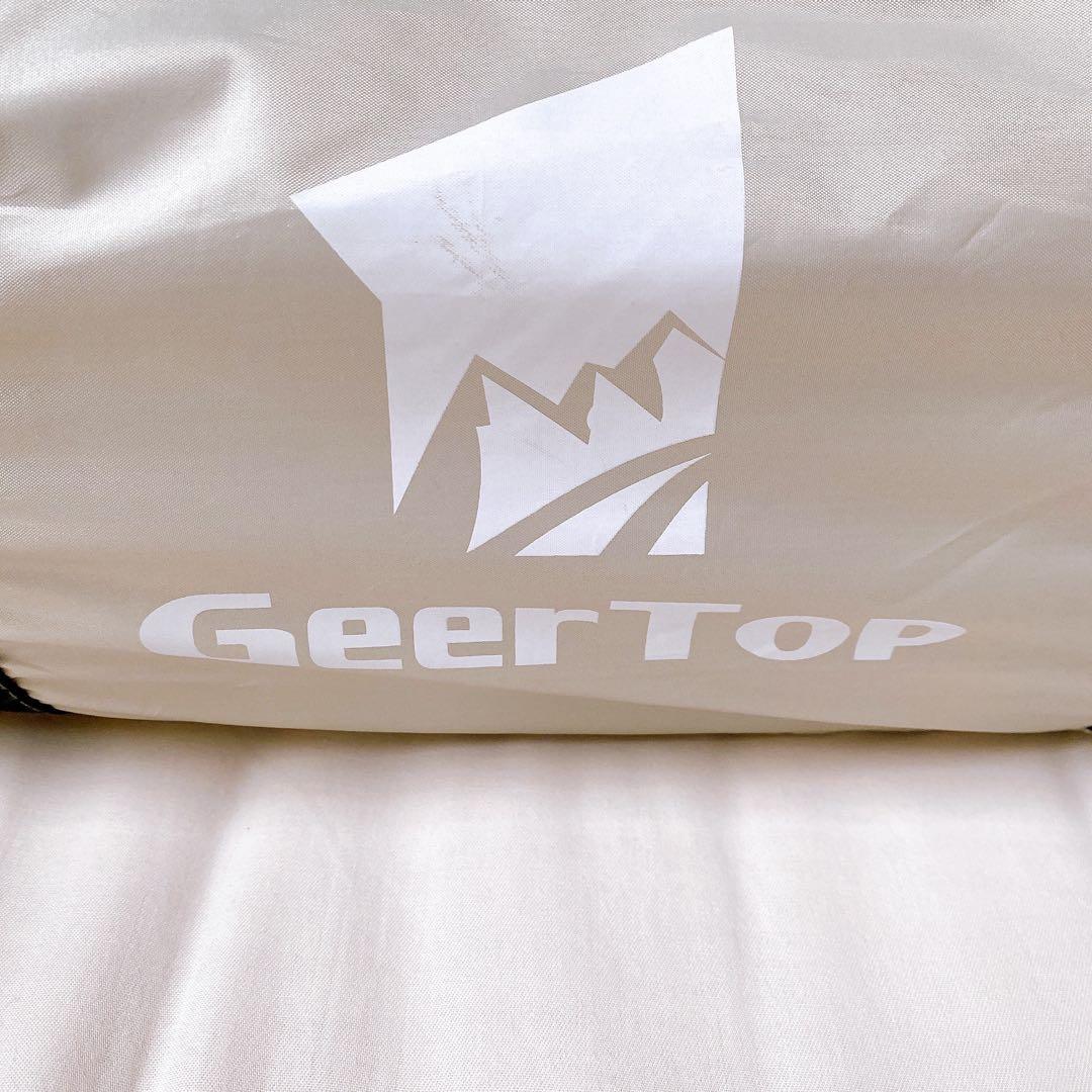 GEERTOP テント 4-6人用 大型 グリーン 防災 アウトドア 秋キャンプ