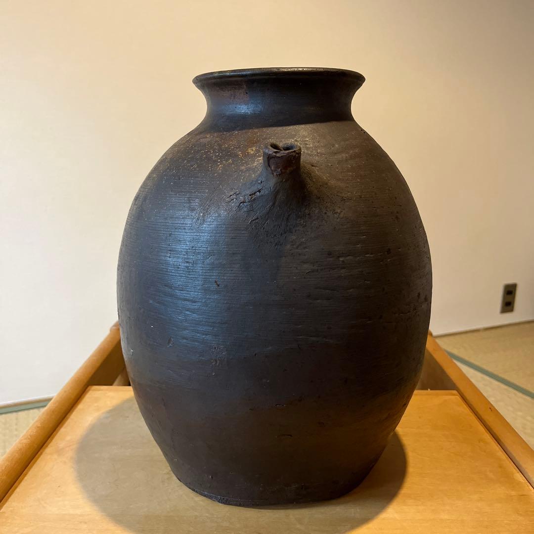稀少 種子島 能野焼き 能野焼 雲助壺 壺 陶芸 陶器 民藝 民芸 骨董