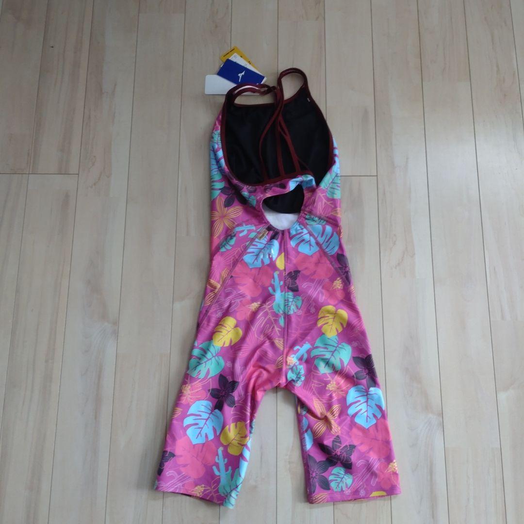 新品　ミズノ　競泳練習水着　ワイン