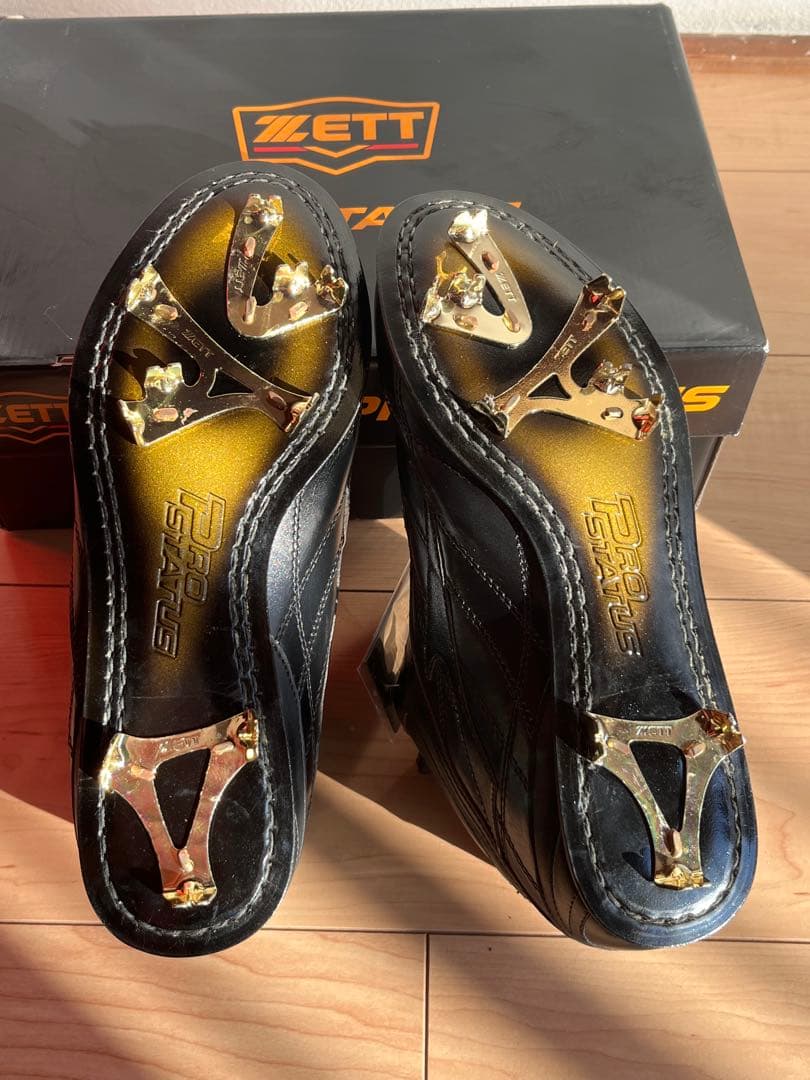 新品未使用ZETT プロステイタス 野球スパイク 革底 26.5cm