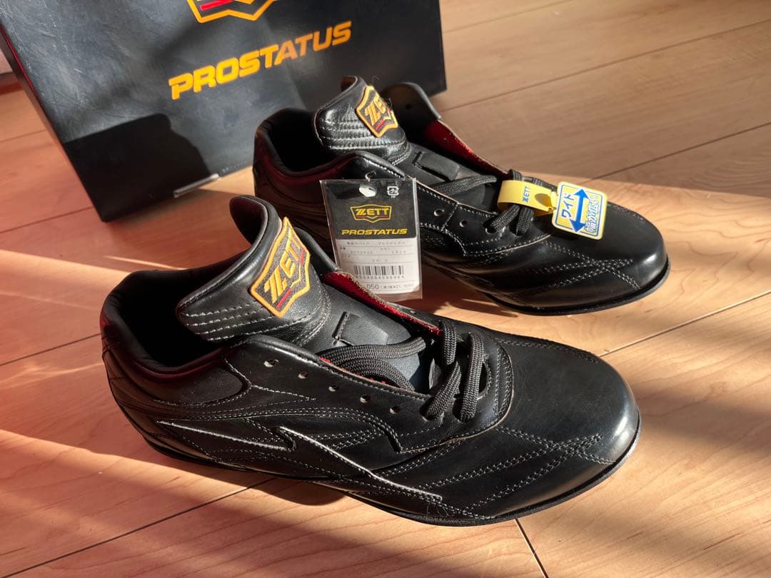 新品未使用ZETT プロステイタス 野球スパイク 革底 26.5cm