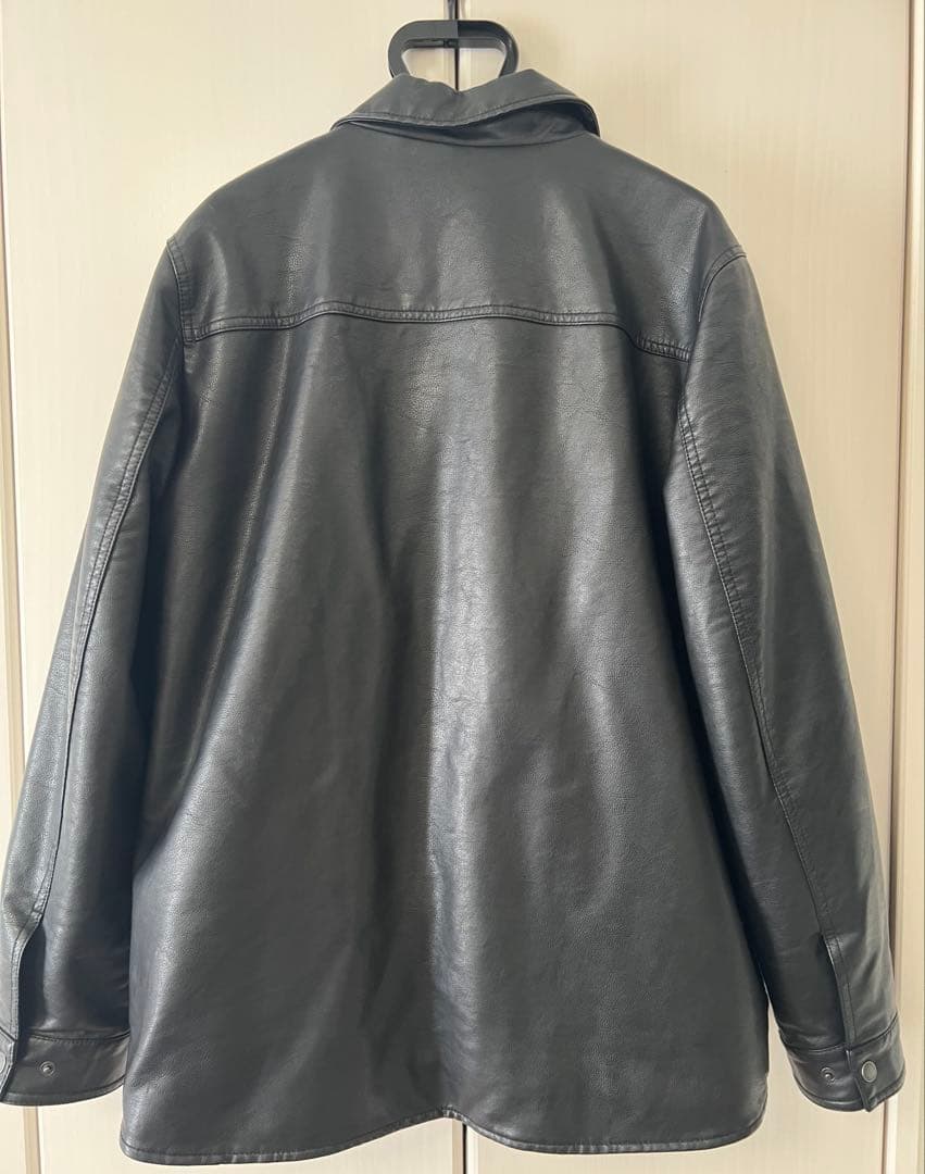 Levi's ブラックフェイクレザー 裏ボア ジャケット