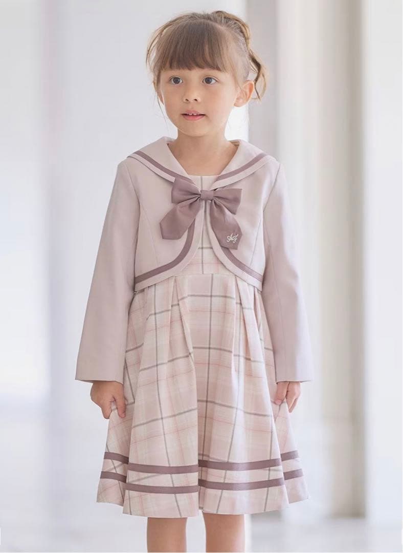 anyFAM ベージュ×セーラー セレモニー 入学 卒園 発表会 フォーマル