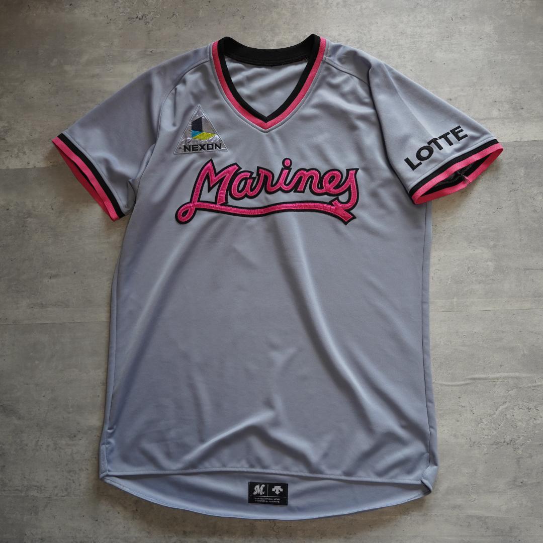 デサント 千葉ロッテマリーンズ 初代復刻ユニフォーム ビジター L