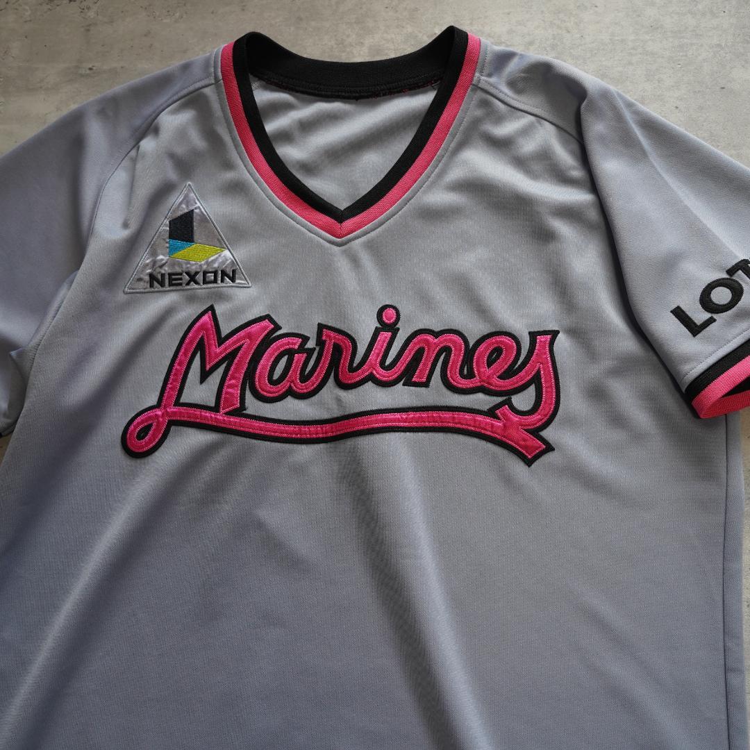 デサント 千葉ロッテマリーンズ 初代復刻ユニフォーム ビジター L