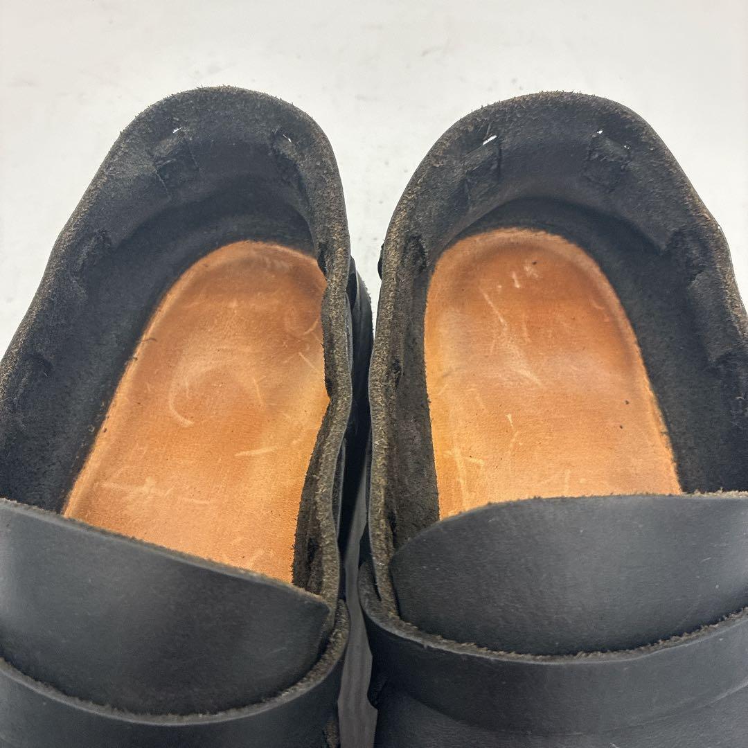 【美品】オーロラシューズ ミドルイングリッシュ 23.5 レザー ローファー 黒