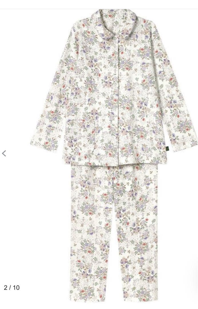 ワコール　ミントンパジャマ あったか　長袖 長パンツ　綿100% M