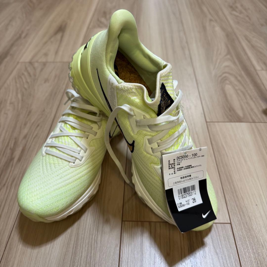 NIKE Air Zoom インフィニティ　イエロー×コルク　26cm