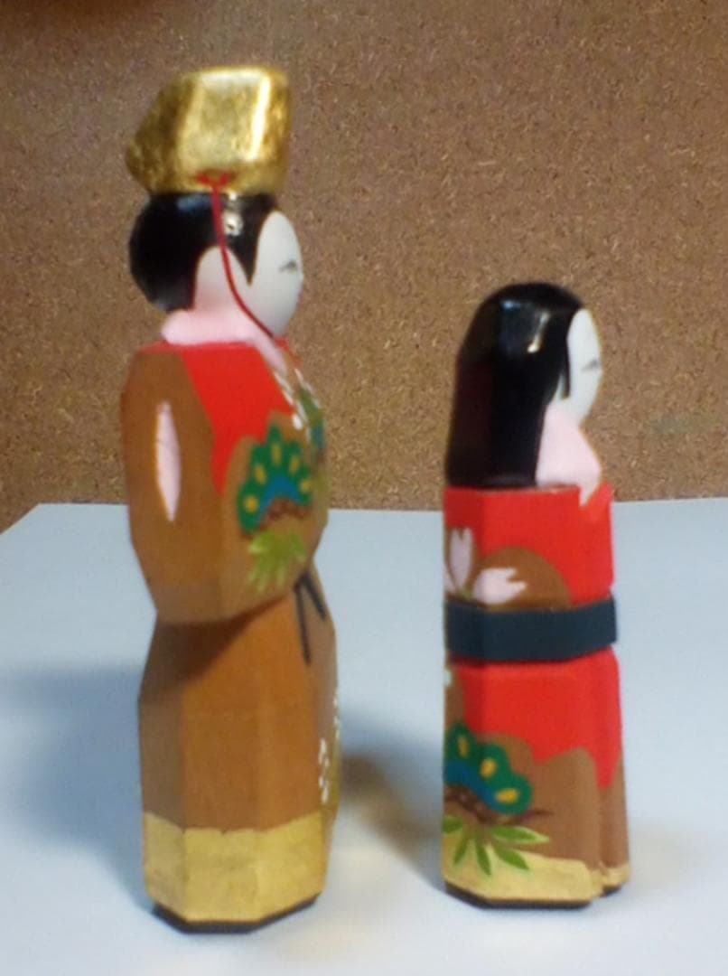 奈良一刀彫　立雛２号　青紫園 晃 作　その②