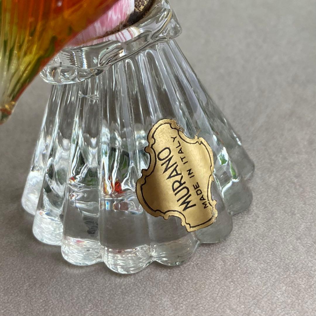 ムラノグラス　鶏　にわとり　MURANO ムラーノ　ヴェネツィア　ガラス細工