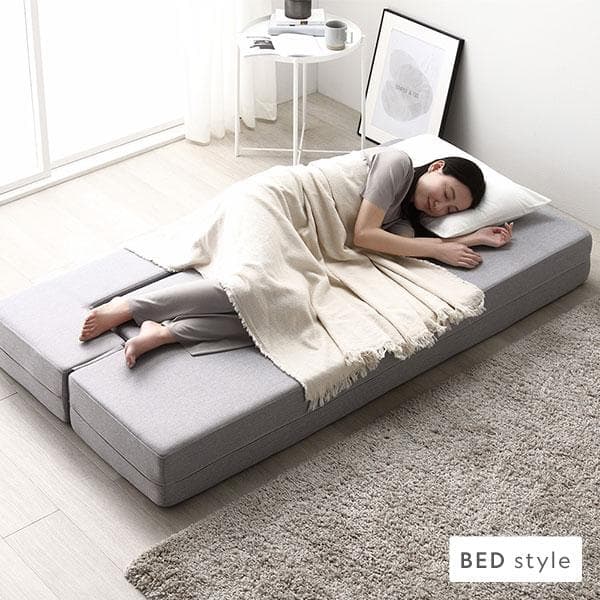 ソファ ベッド 2人掛け グレー 洗えるカバー 高反発ウレタン ソファーベッド