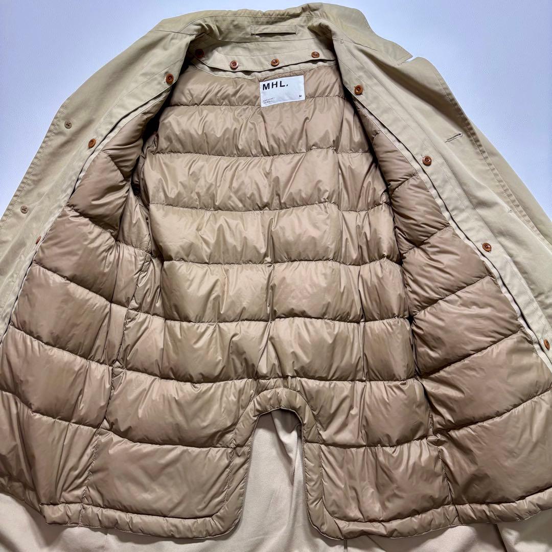 ✨MHL ステンカラー コート ダウンライナー 着脱可 ベージュ オールシーズン