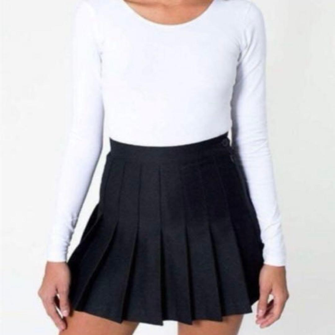 American apparel テニススカート ブラック - メルカリ