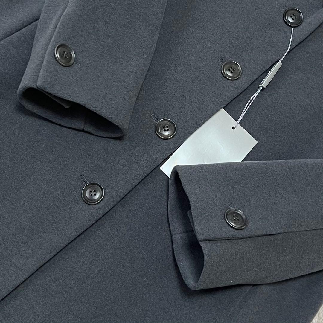 【最高級】マックスマーラ チェスターコート マキシ丈 銀タグ チャコールグレー