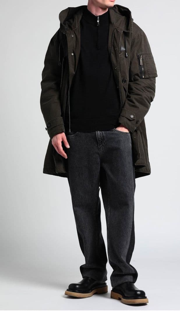 DSQUARED2 ダークグリーン モッズコート