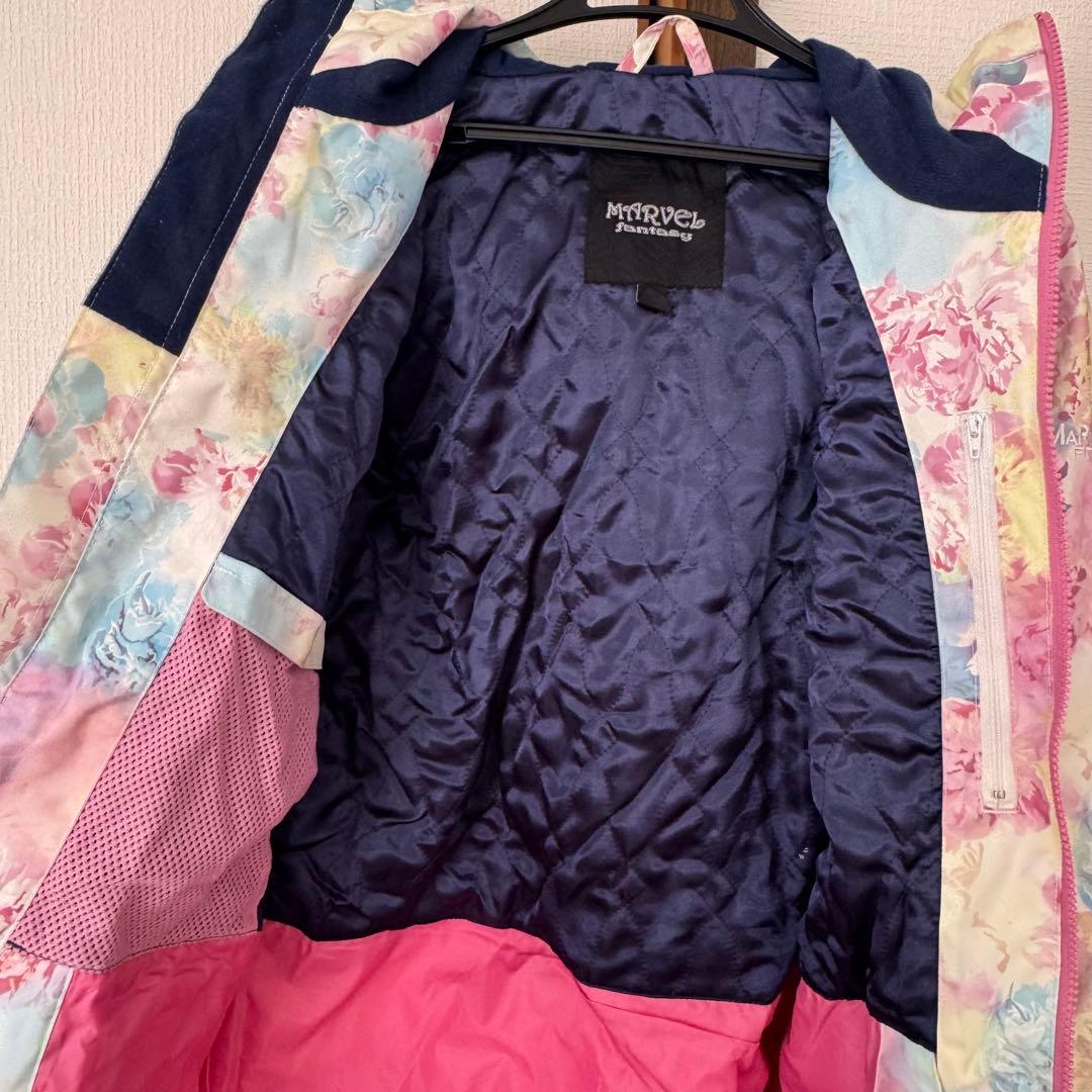 花柄 スノーボードウェア スキーウェア 女性用Lサイズ