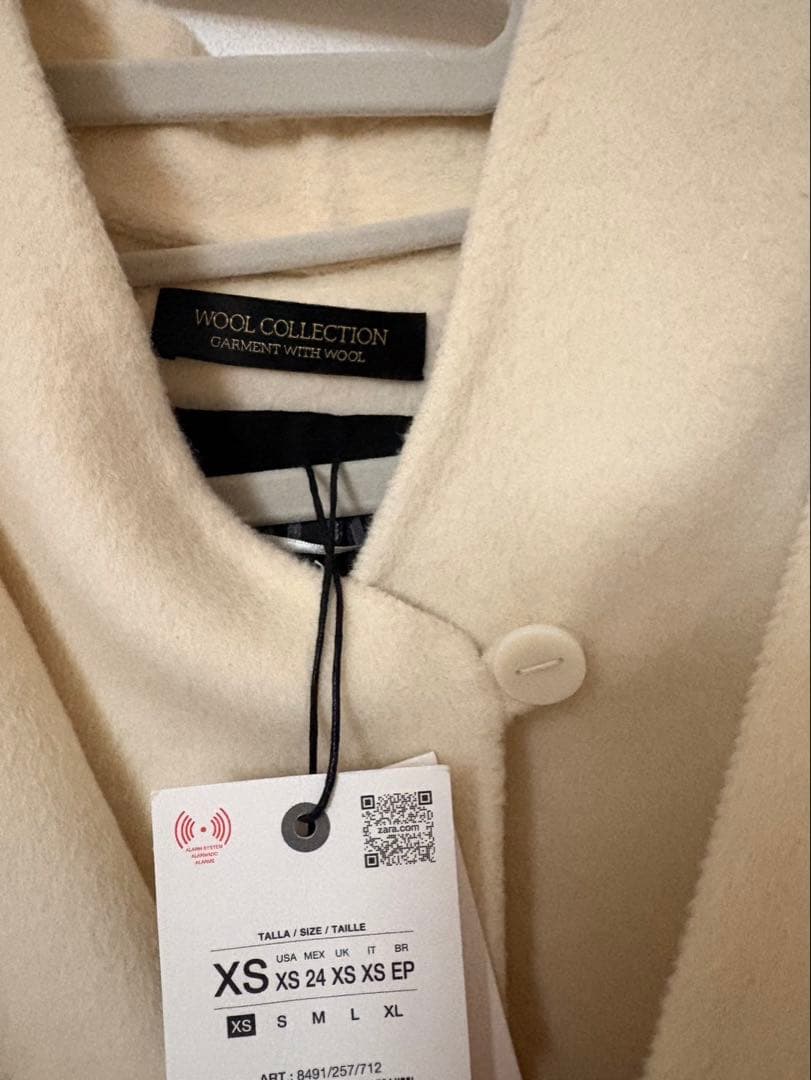 ZARA ザラ ZW COLLECTION ウールケープコート XS