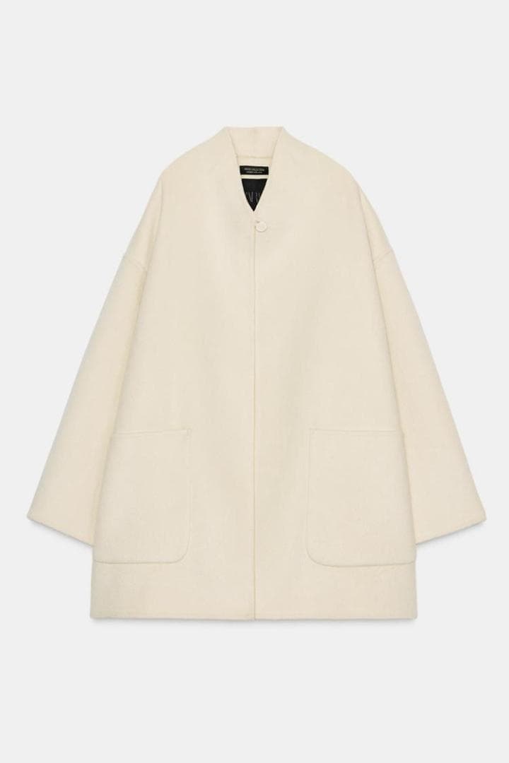 ZARA ザラ ZW COLLECTION ウールケープコート XS