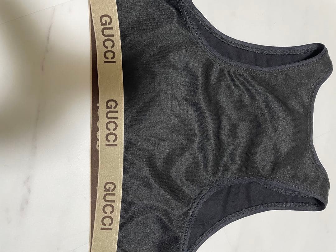 GUCCI ブラック ブラトップ Lサイズ　タンクトップ