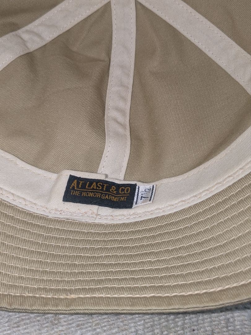 アットラスト ATLAST&CO バケットハット ベージュ 7 1/2 人気