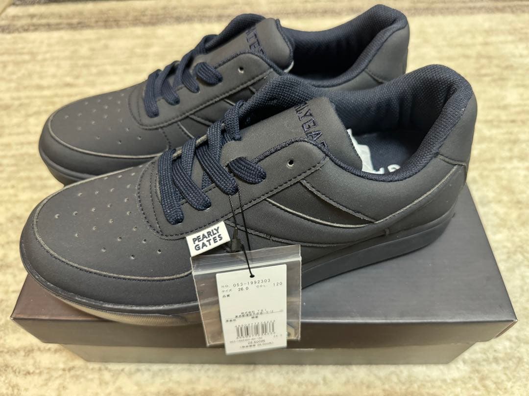 新品　パーリーゲイツ　シューズ　ネイビー　26.0cm