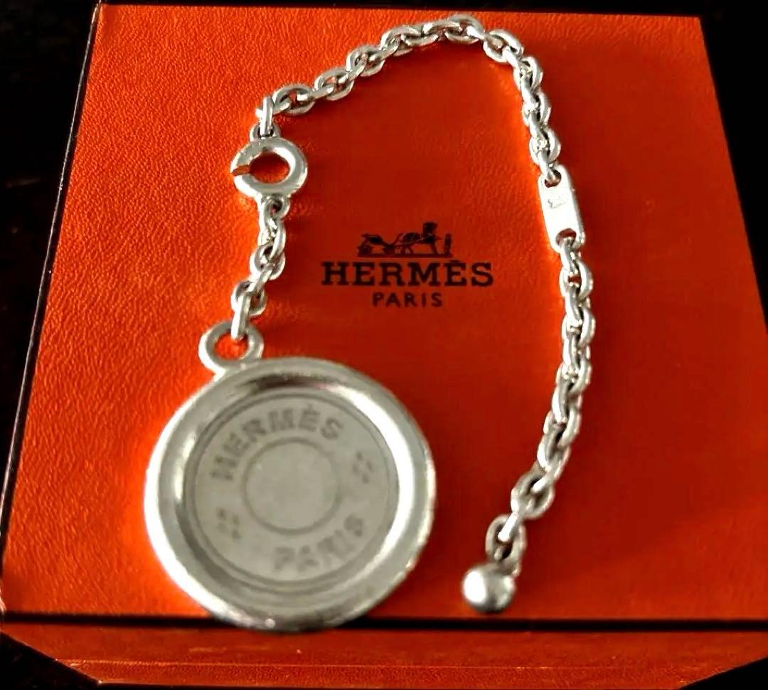 レア　エルメス　シルバー925　キーホルダー　バッグチャーム