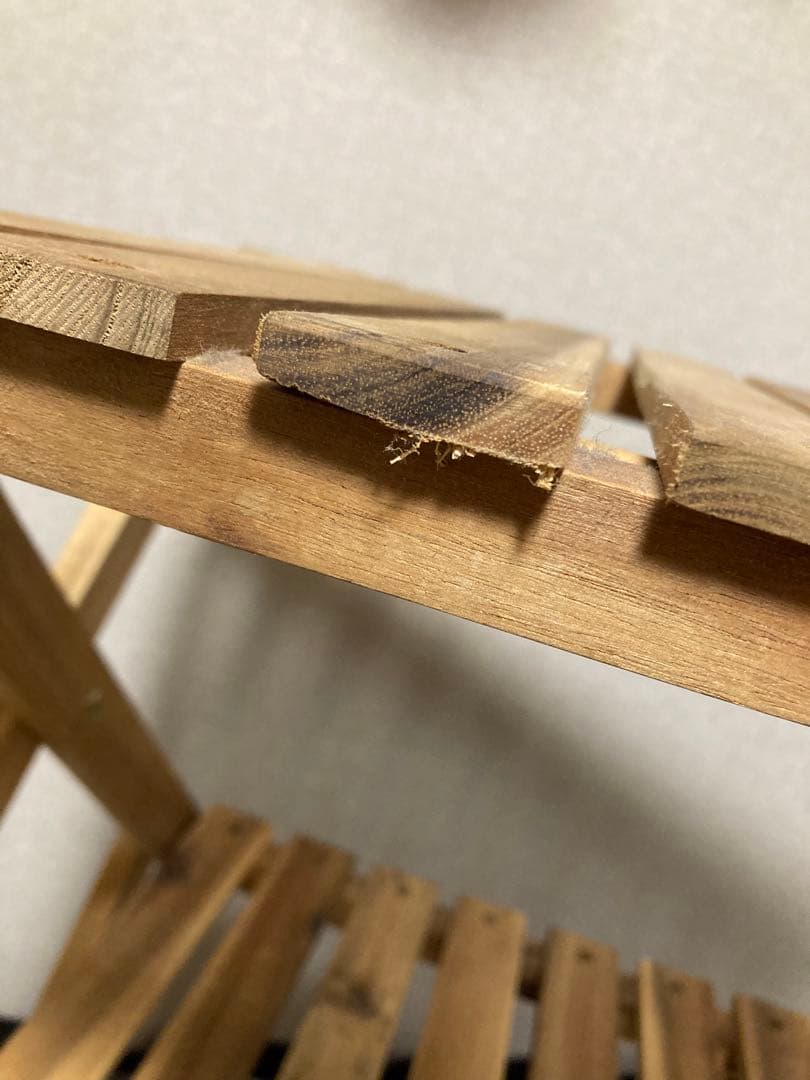 キャプテンスタッグ 3段ラック 木製テーブル