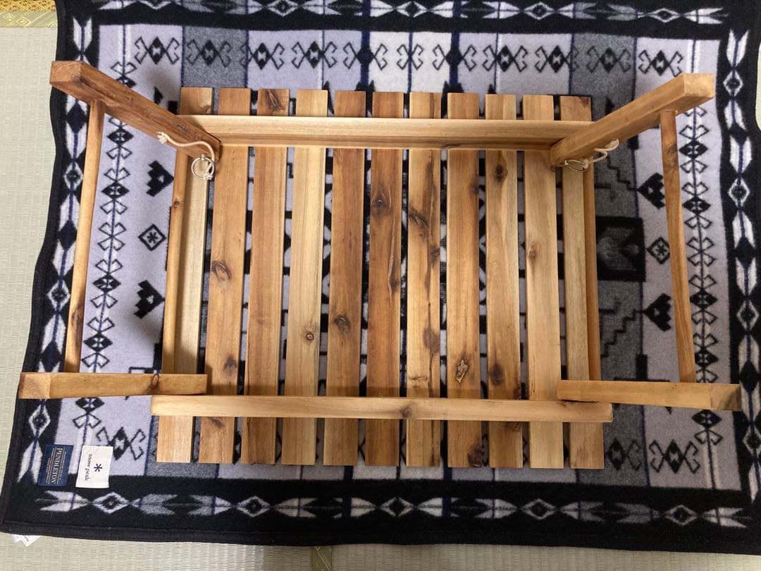 キャプテンスタッグ 3段ラック 木製テーブル