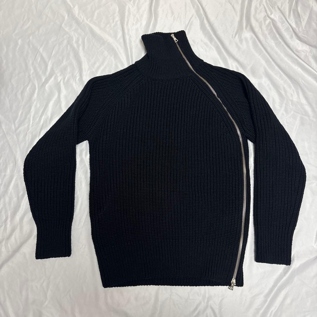 か*め様 【美品】DRIES VAN NOTEN 24AW ジップニット M ブ